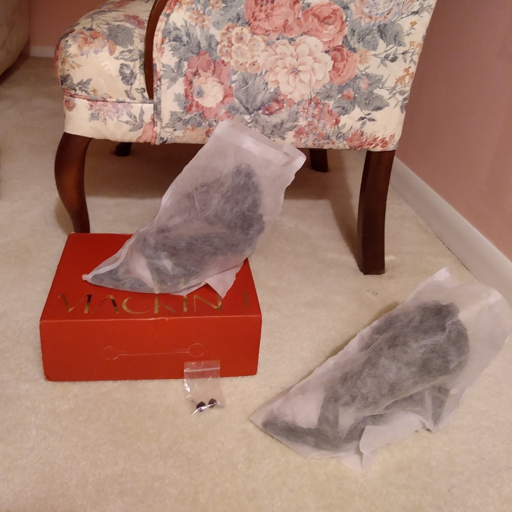 SOLD - Over the knee Polyester Geometric Heel 8.5 - Picture 4 of 8